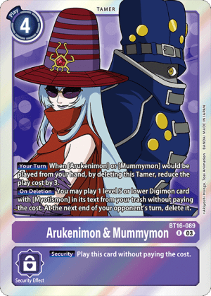 [BT16-089R] Arukenimon & Mummymon (Foil)
