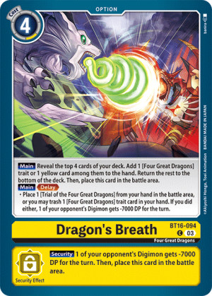 [BT16-094C] Dragon's Breath