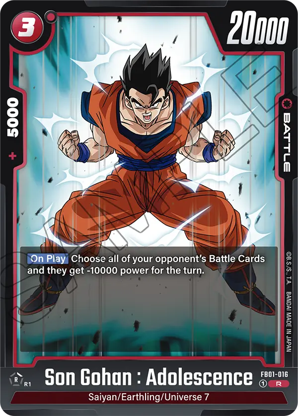 FB01-016 R Son Gohan : Adolescence
