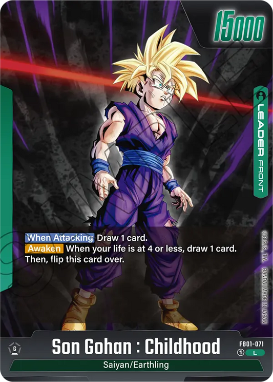 FB01-071 L FRONT Son Gohan : Childhood