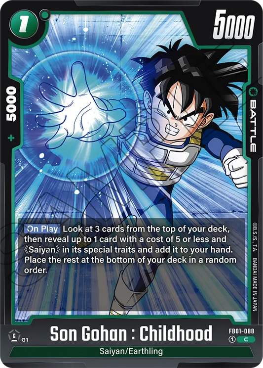 FB01-088 C Son Gohan : Childhood