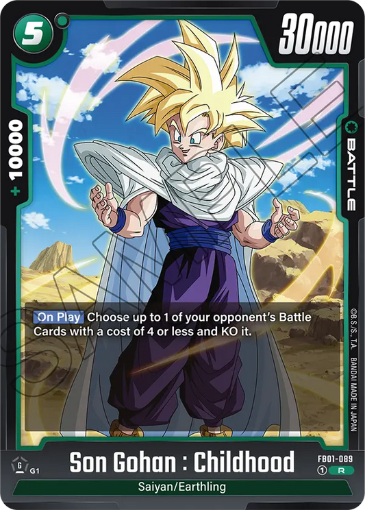 FB01-089 R Son Gohan : Childhood