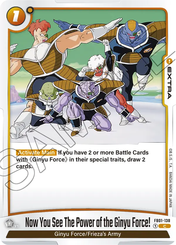 FB01-138 C Now You See The Power of the Ginyu Force!