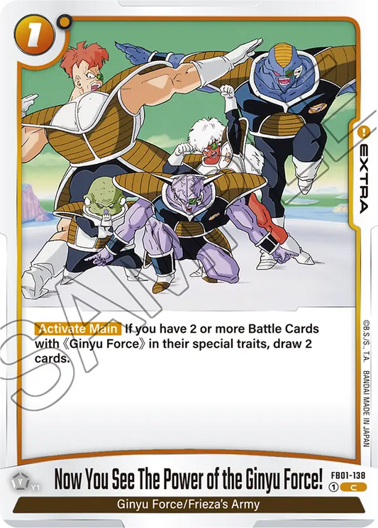 FB01-138 C Now You See The Power of the Ginyu Force!
