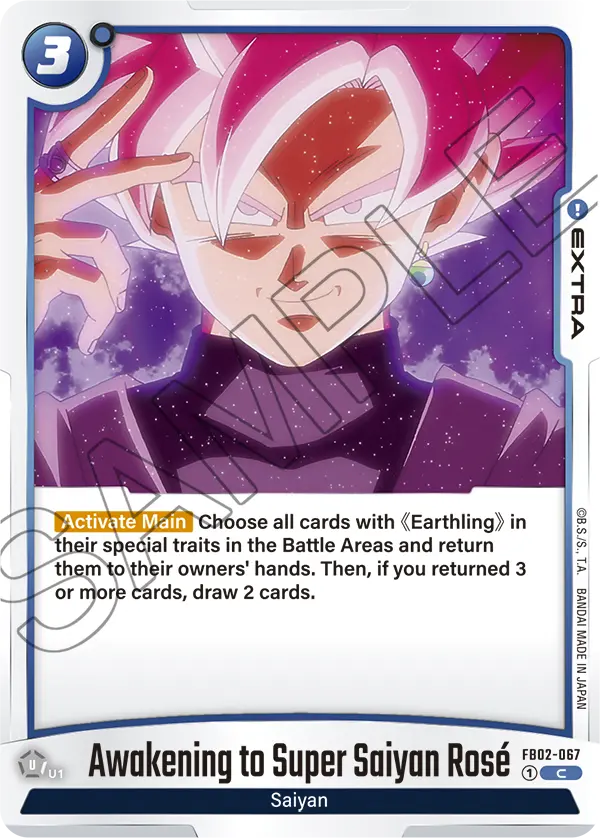 FB02-067 C Awakening to Super Saiyan Rosé
