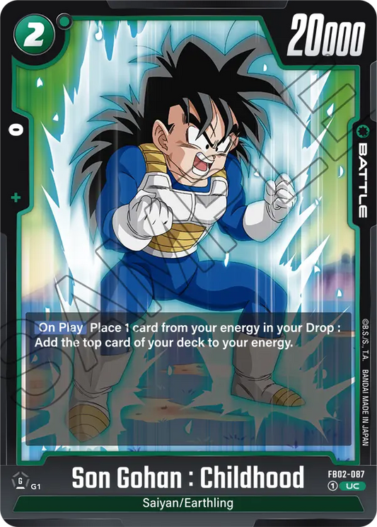 FB02-087 UC Son Gohan : Childhood