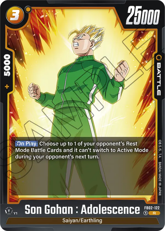 FB02-122 R Son Gohan : Adolescence