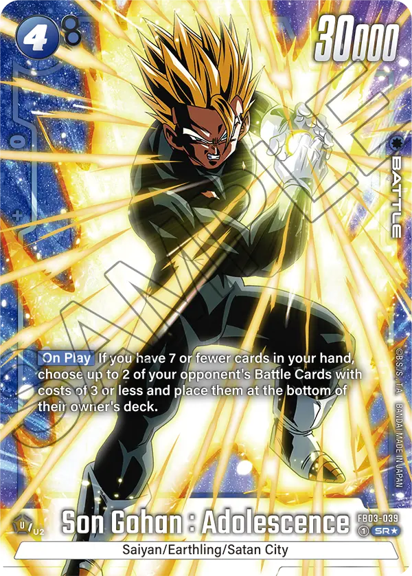 FB03-039 SR Son Gohan : Adolescence