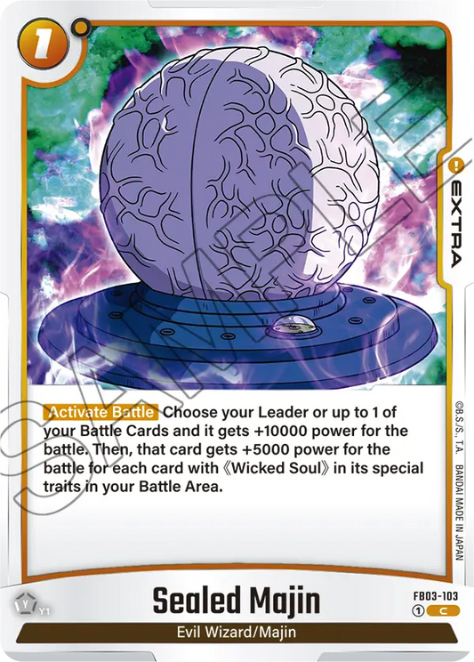 FB03-103 C Sealed Majin
