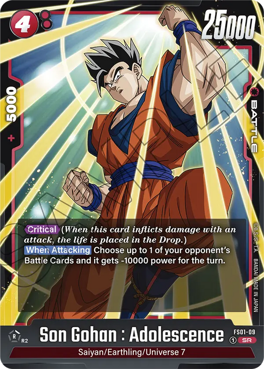 FS01-09 SR Son Gohan : Adolescence