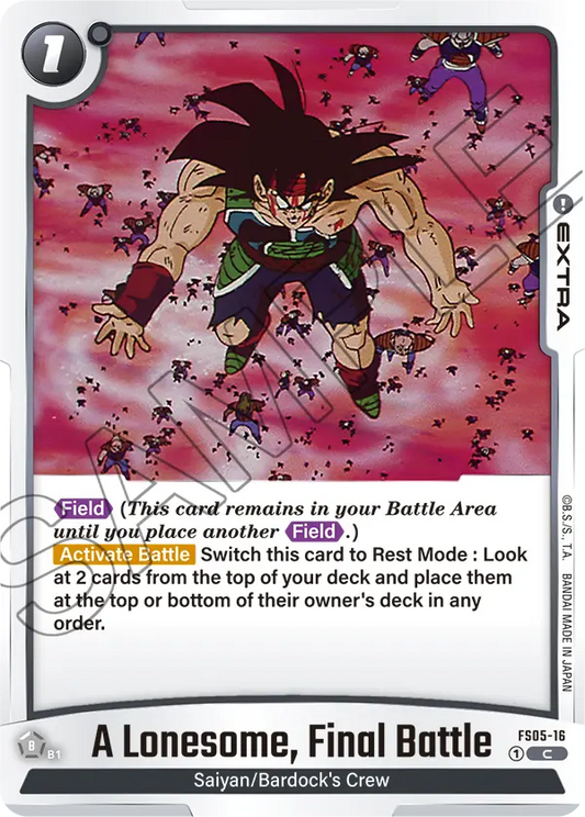 FS05-16 C A Lonesome, Final Battle