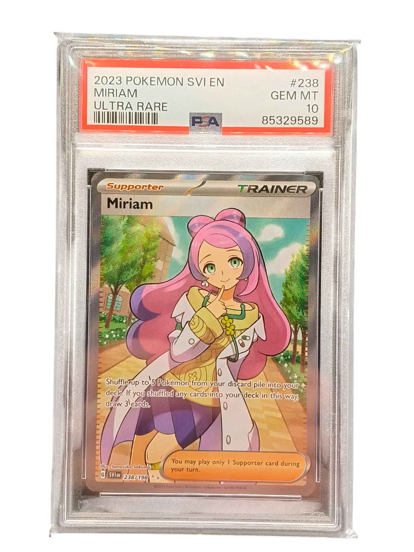 PSA 10 2023 Pokemon Scarlet & Violet Miriam 238/198