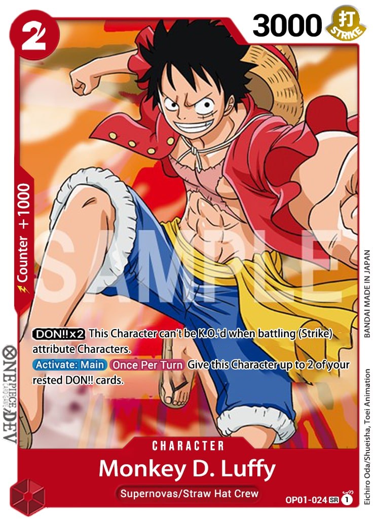 OP01-024SR Monkey.D.Luffy (Foil)