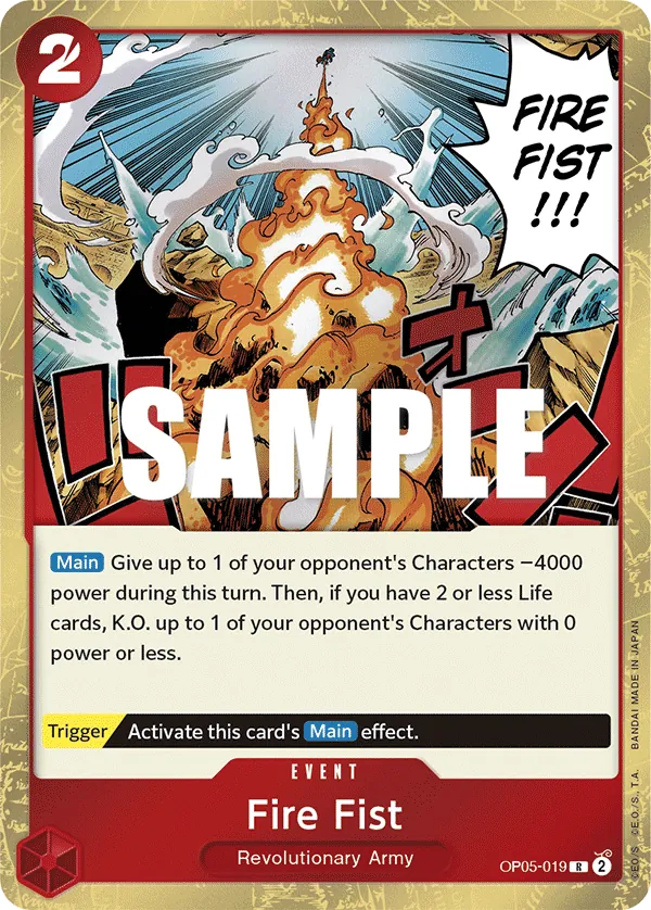 OP05-019R Fire Fist (Foil)