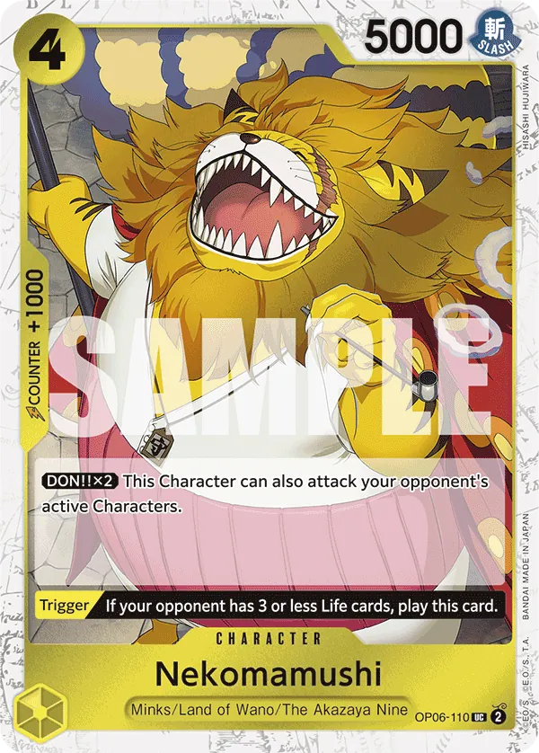 OP06-110UC Nekomamushi (Jolly Roger Foil)