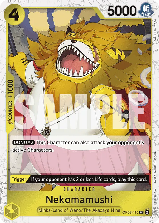 OP06-110UC Nekomamushi (Jolly Roger Foil)