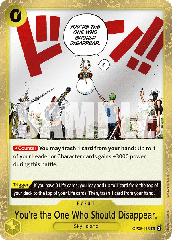 OP06-115R You're the One Who Should Disappear (Foil)