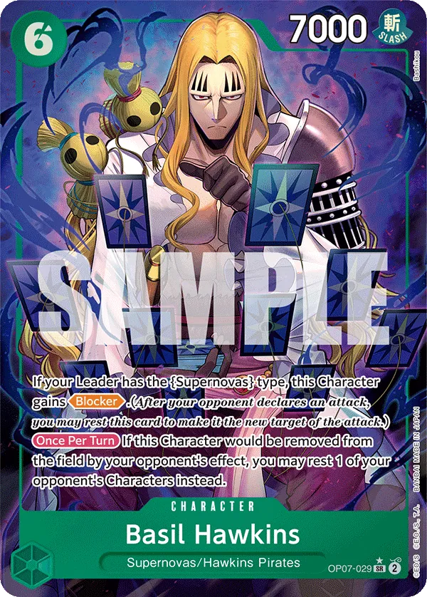 [OP07-029](SR) Basil Hawkins (Alternate Art) (Foil)