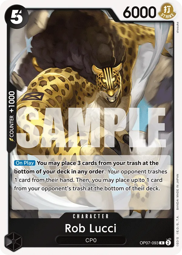 [OP07-093](R) Rob Lucci (Foil)
