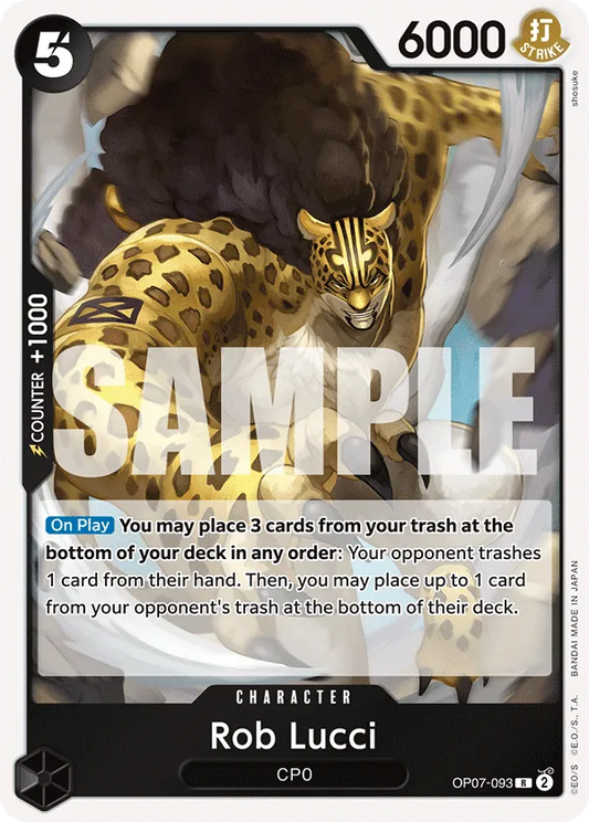 [OP07-093](R) Rob Lucci (Foil)