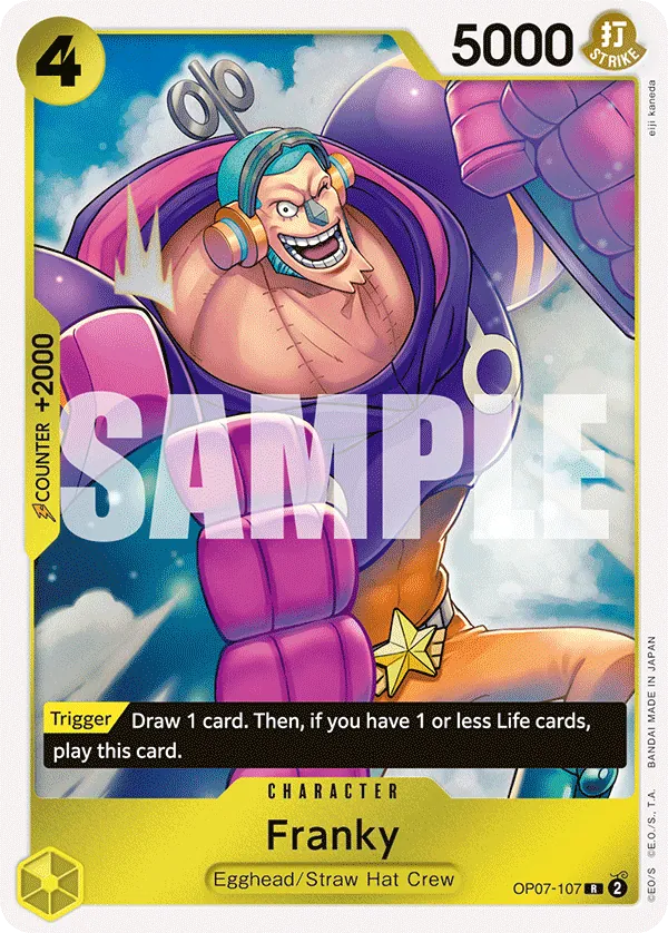 [OP07-107](R) Franky (Foil)