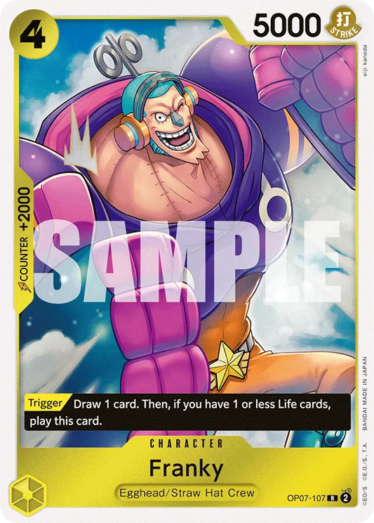[OP07-107](R) Franky (Foil)