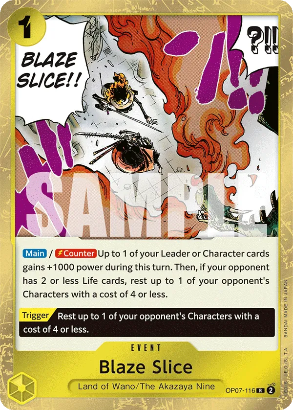 [OP07-116](R) Blaze Slice (Foil)