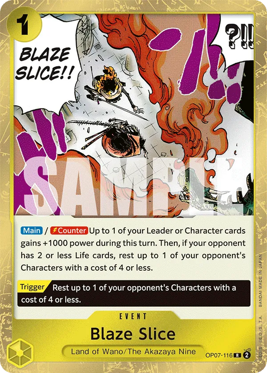 [OP07-116](R) Blaze Slice (Foil)
