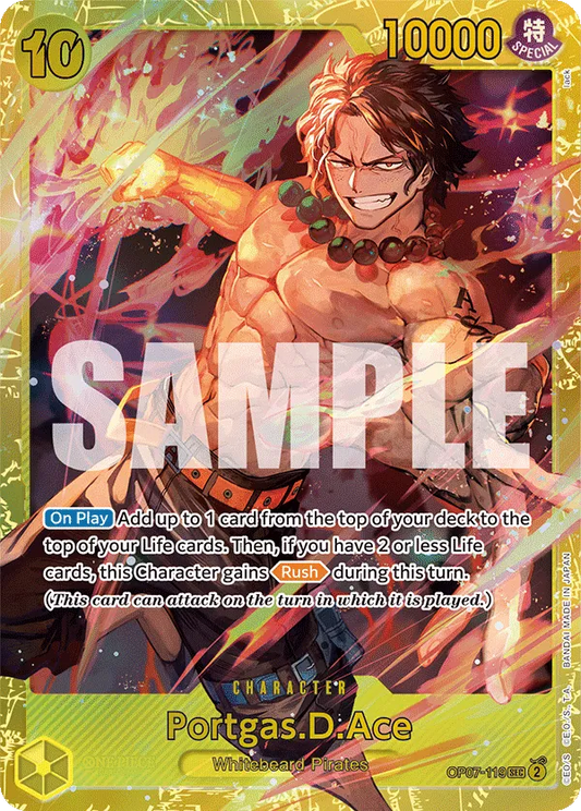[OP07-119](SEC) Portgas.D.Ace (Foil)