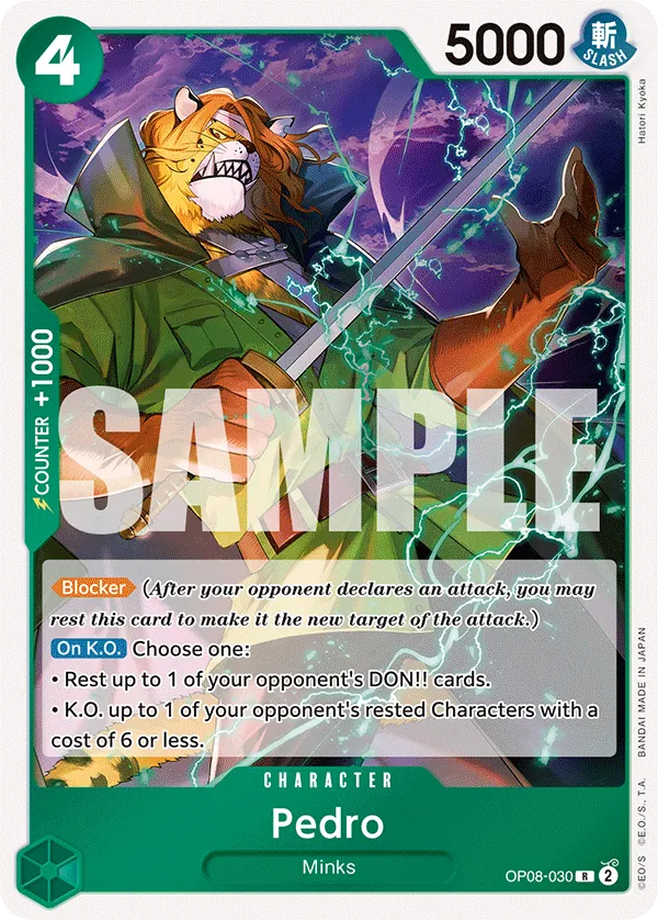 [OP08-030](R) Pedro (Foil)