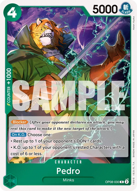 [OP08-030](R) Pedro (Foil)