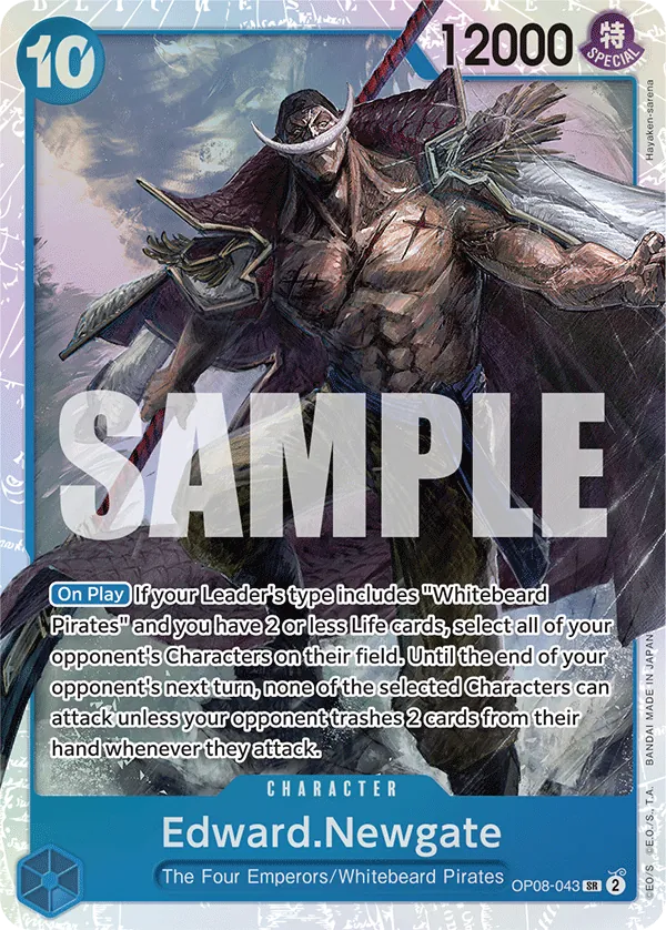[OP08-043](SR) Edward.Newgate (Foil)