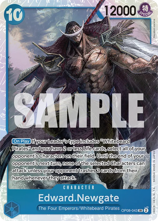 [OP08-043](SR) Edward.Newgate (Foil)