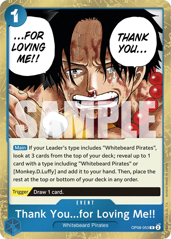 [OP08-053](R) Thank You...for Loving Me!! (Foil)
