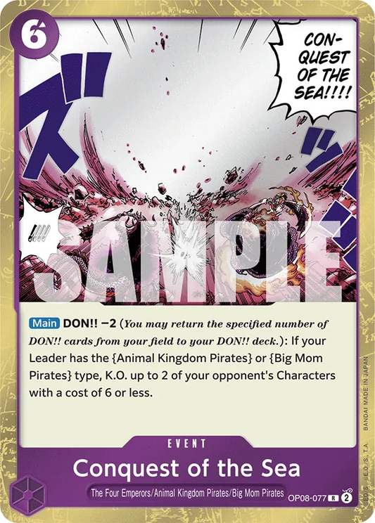 [OP08-077](R) Conquest of the Sea (Foil)