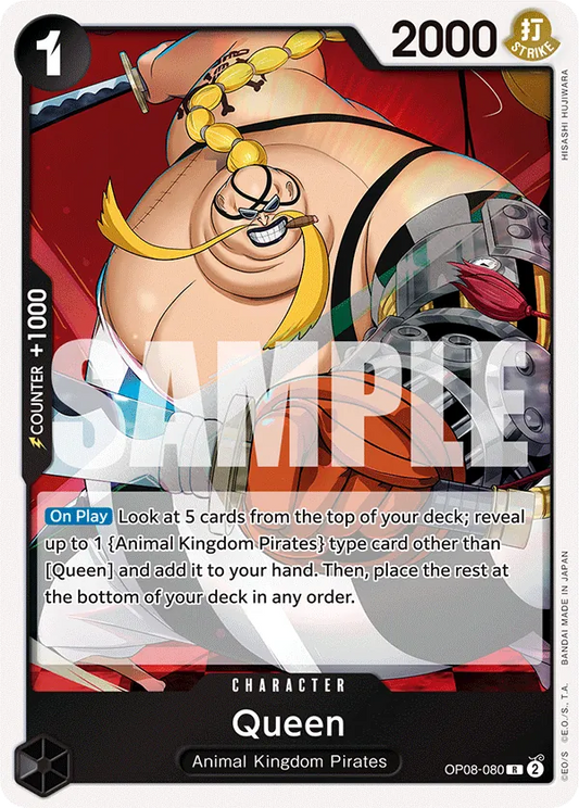 [OP08-080](R) Queen (Foil)