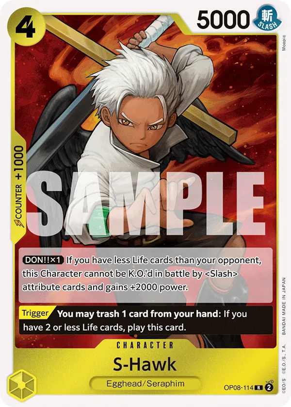 [OP08-114](R) S-Hawk (Foil)