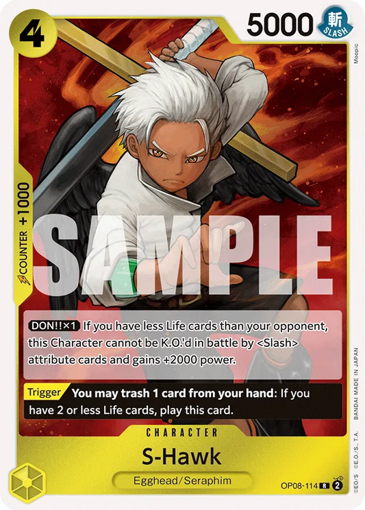[OP08-114](R) S-Hawk (Foil)