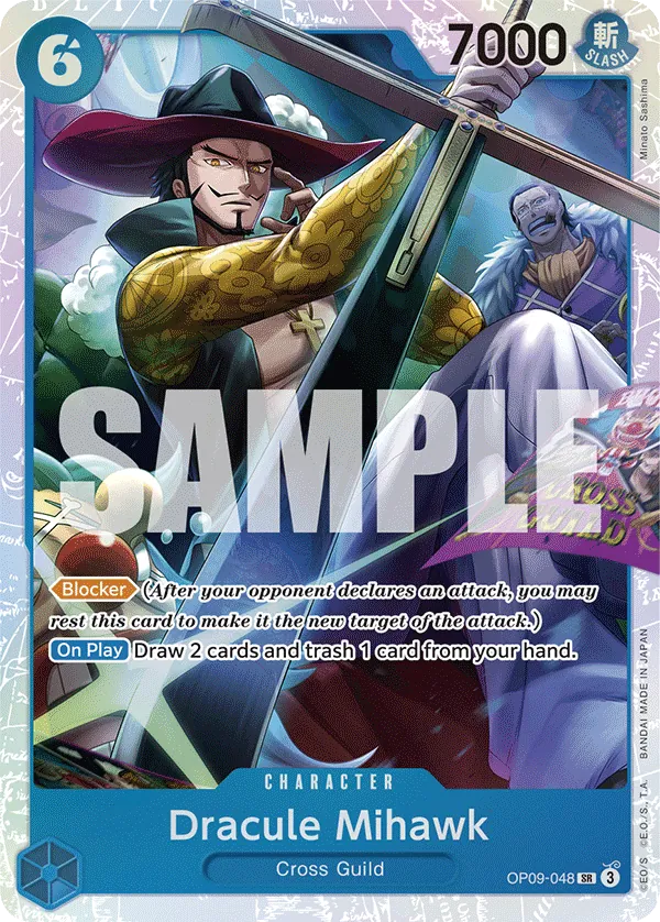 [OP09-048](SR) Dracule Mihawk (Foil)