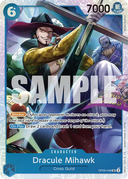 [OP09-048](SR) Dracule Mihawk (Foil)