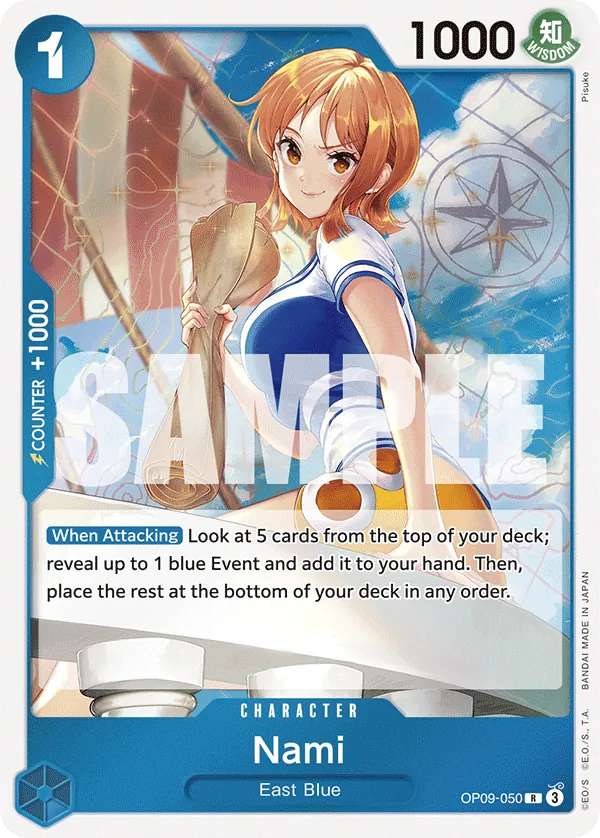 [OP09-050](R) Nami (Foil)