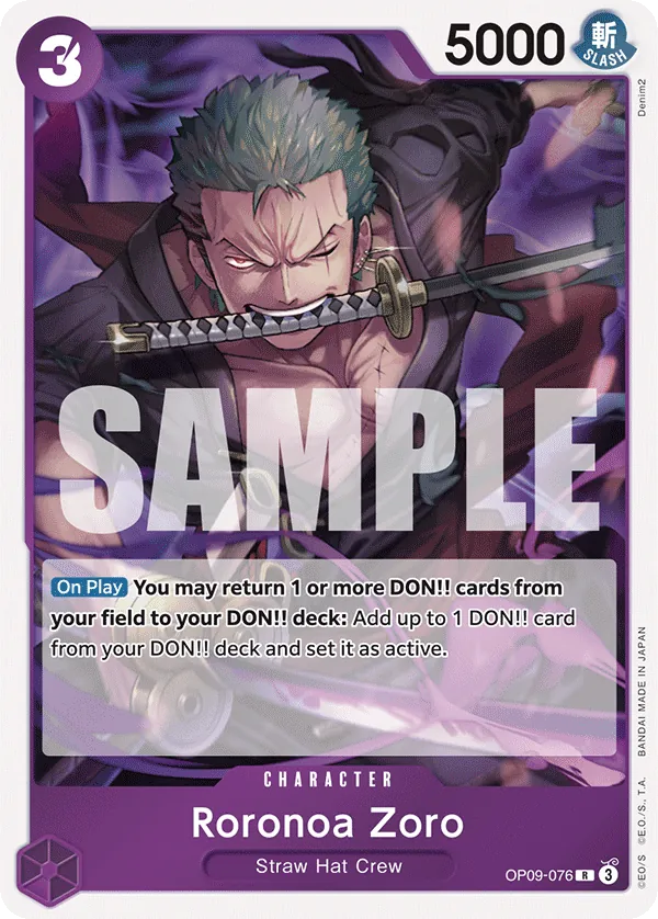 [OP09-076](R) Roronoa Zoro (Foil)