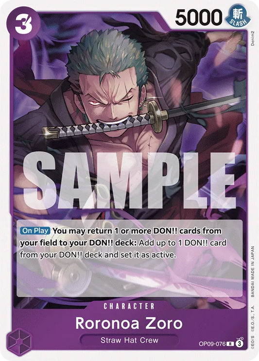 [OP09-076](R) Roronoa Zoro (Foil)