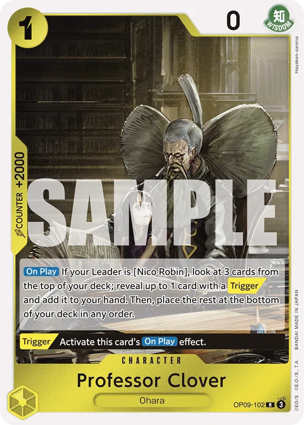 [OP09-102](R) Professor Clover (Foil)
