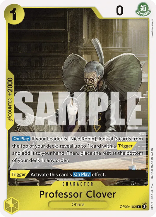 [OP09-102](R) Professor Clover (Foil)
