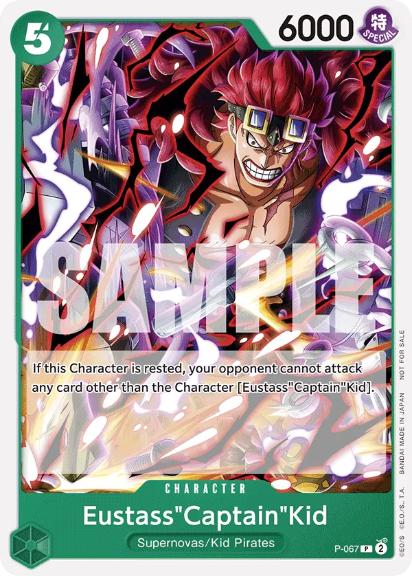 P-067 Eustass"Captain"Kid-OP07 Pre-Release Promo Card