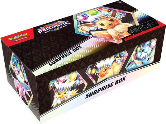 Pokemon TCG Scarlet & Violet Prismatic Evolutions Surprise Box-(5% cancellation fee will incur(read notes before you placing your order pls)