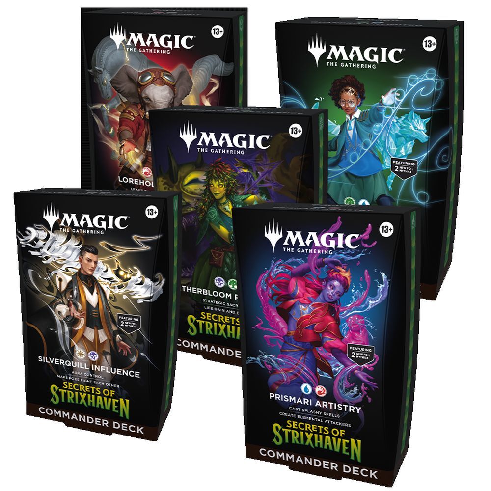 Magic Secrets of Strixhaven Commander Deck (Set of 5)