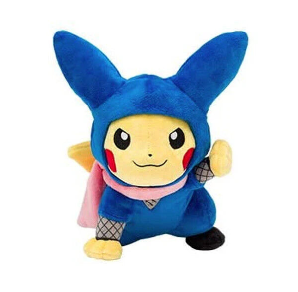 2019 Japan Pokemon Centre Official Ninja Pikachu Plush (Size:28x20x15cm)