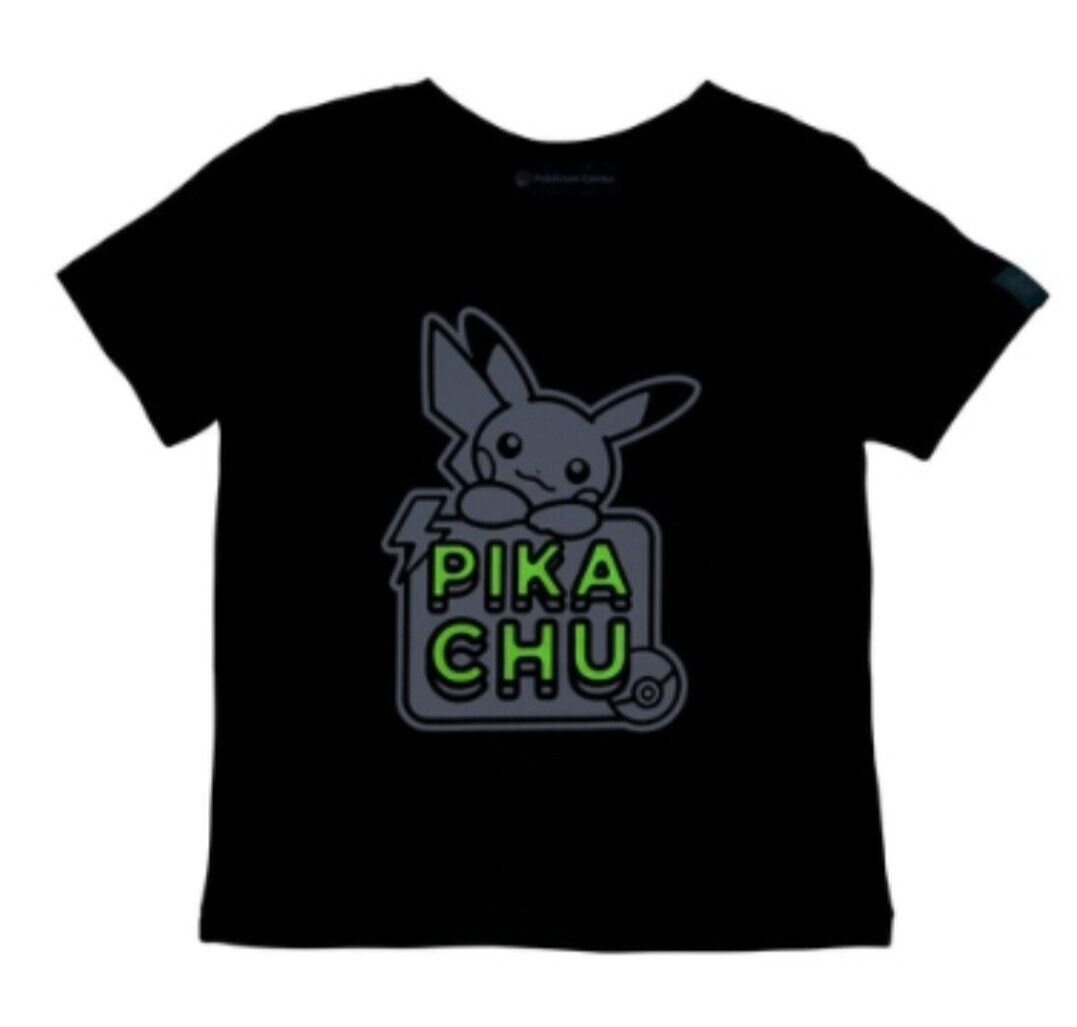 2023 Pokemon Center Japan T-shirt PIKACHU Black L Size